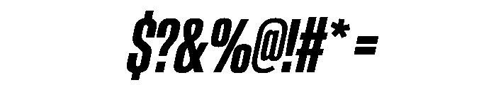 BaikalVAR UltraCondensedSemiBoldItalic Instance Font OTHER CHARS