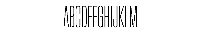 BaikalVAR UltraCondensedThin Instance 27f30f9d Font UPPERCASE