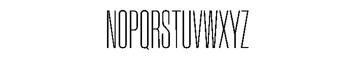 BaikalVAR UltraCondensedThin Instance 27f30f9d Font UPPERCASE