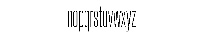 BaikalVAR UltraCondensedThin Instance 27f30f9d Font LOWERCASE