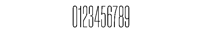 BaikalVAR UltraCondensedThin Instance Font OTHER CHARS