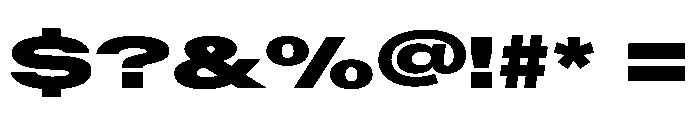 BaikalVAR UltraExpandedBlack Instance Font OTHER CHARS