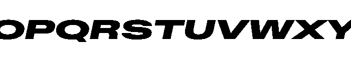BaikalVAR UltraExpandedBlackItalic Instance 0240e171 Font UPPERCASE