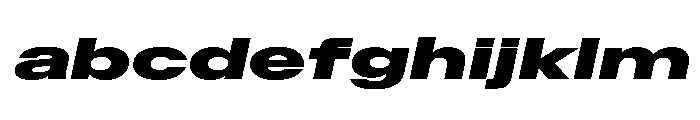 BaikalVAR UltraExpandedBlackItalic Instance FONT
