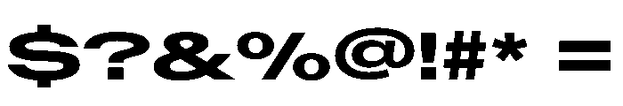 BaikalVAR UltraExpandedBold Instance Font OTHER CHARS