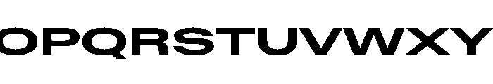 BaikalVAR UltraExpandedBold Instance Font UPPERCASE