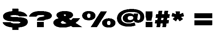 BaikalVAR UltraExpandedExtraBlack Instance Font OTHER CHARS