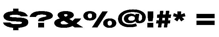 BaikalVAR UltraExpandedExtraBold Instance Font OTHER CHARS