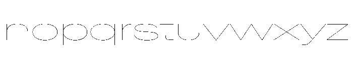 BaikalVAR UltraExpandedHairline Instance Font LOWERCASE
