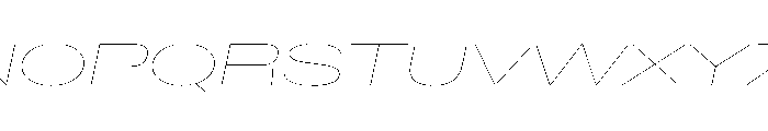BaikalVAR UltraExpandedHairlineItalic Instance Db7a396e Font UPPERCASE