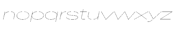 BaikalVAR UltraExpandedHairlineItalic Instance Db7a396e Font LOWERCASE
