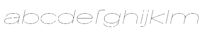 BaikalVAR UltraExpandedHairlineItalic Instance FONT