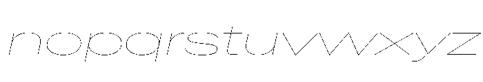 BaikalVAR UltraExpandedHairlineItalic Instance Font LOWERCASE