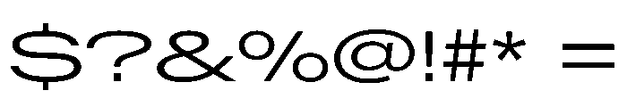 BaikalVAR UltraExpandedLight Instance Font OTHER CHARS