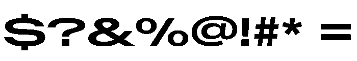 BaikalVAR UltraExpandedSemiBold Instance Font OTHER CHARS