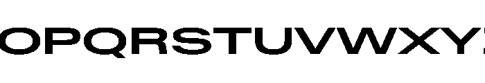 BaikalVAR UltraExpandedSemiBold Instance Font UPPERCASE