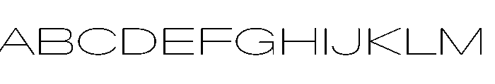 BaikalVAR UltraExpandedThin Instance 6844f83f Font UPPERCASE