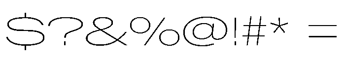 BaikalVAR UltraExpandedThin Instance Font OTHER CHARS