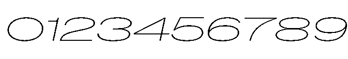 BaikalVAR UltraExpandedThinItalic Instance Font OTHER CHARS