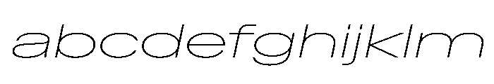 BaikalVAR UltraExpandedThinItalic Instance FONT