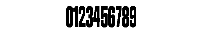 Bandit Compressed Font OTHER CHARS