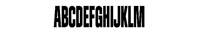 Bandit Compressed Font UPPERCASE