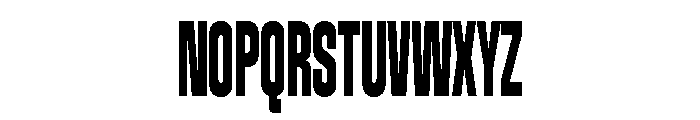 Bandit Compressed Font UPPERCASE