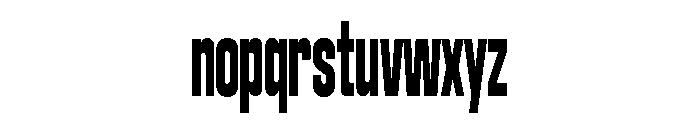 Bandit Compressed Font LOWERCASE