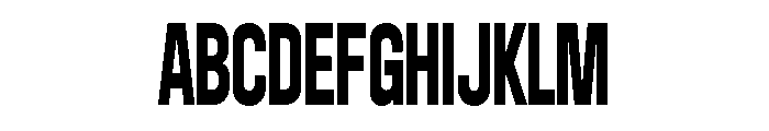 Bandit Condensed Font UPPERCASE