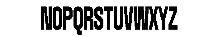 Bandit Condensed Font UPPERCASE