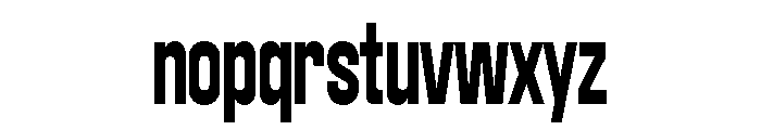 Bandit Condensed Font LOWERCASE