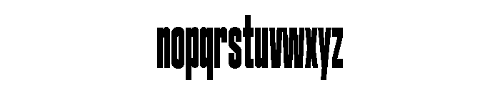 Bandit Super Compressed Font LOWERCASE