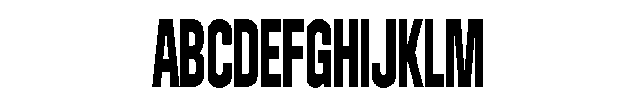 Bandit Super Condensed Font UPPERCASE