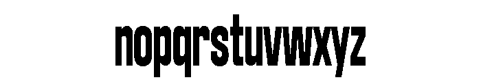 Bandit Super Condensed Font LOWERCASE
