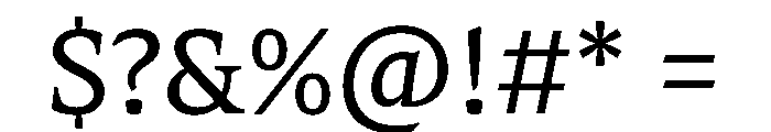 BanyaGX Medium Instance Font OTHER CHARS