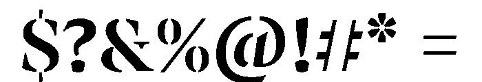 BanyaMistGX Black Instance Font OTHER CHARS