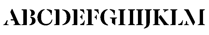 BanyaMistGX Black Instance Font UPPERCASE