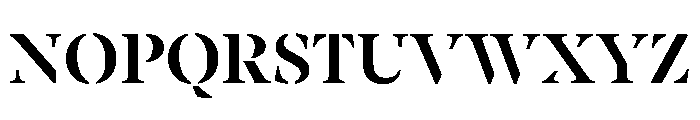 BanyaMistGX Black Instance Font UPPERCASE