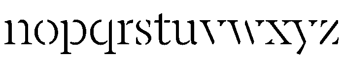 BanyaMistGX Light Instance Font LOWERCASE