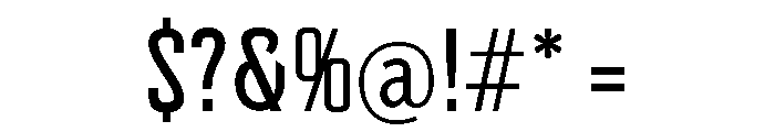 Bariloche Condensed Font OTHER CHARS