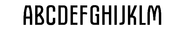 Bariloche Condensed Font UPPERCASE