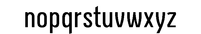 Bariloche Condensed Font LOWERCASE