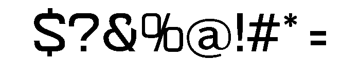 Bariloche Expanded Font OTHER CHARS