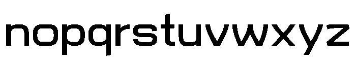 Bariloche Expanded Font LOWERCASE