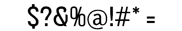 Bariloche Regular Font OTHER CHARS