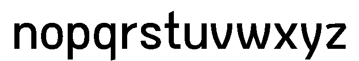 Bariloche Regular Font LOWERCASE