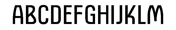 Bariloche SemiCondensed Font UPPERCASE