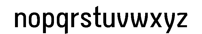 Bariloche SemiCondensed Font LOWERCASE