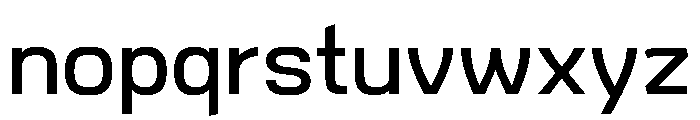 Bariloche Wide Font LOWERCASE