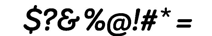 Bariol BoldItalic Font OTHER CHARS